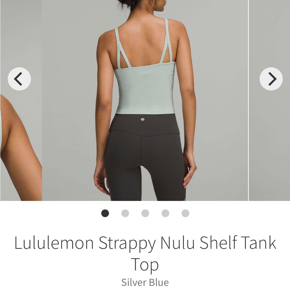 Lululemon Strappy Nulu Shelf Tank Top
